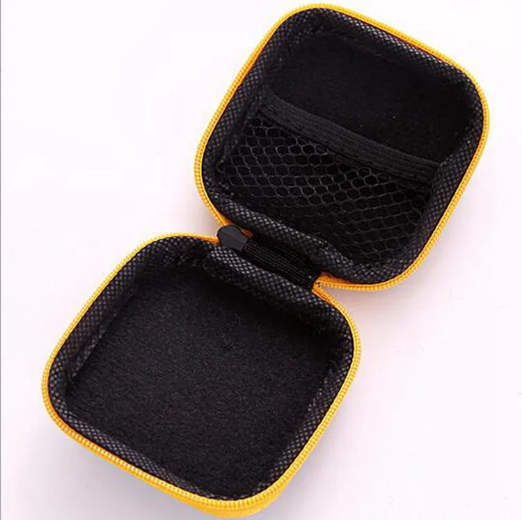 Headphone Case PU Leather Earbuds Pouch Mini Zipper Box Protective Fingertip Gyro Boxes Earphone Storage Bags Eva Earphones Bag CFYZ76Q