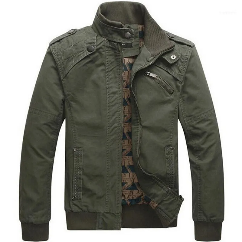 Giacche da uomo Giacca da uomo Cappotti casual in cotone lavato Esercito all'aperto Colletto alla coreana Capispalla Jaqueta Masculina Cappotto Parka Giacche da uomo1