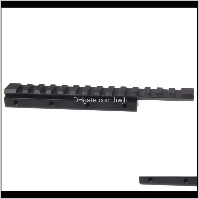 dovetail to compact weaver picatinny rail base scope mount adapter airgun scope mount 11 mm long base adapter