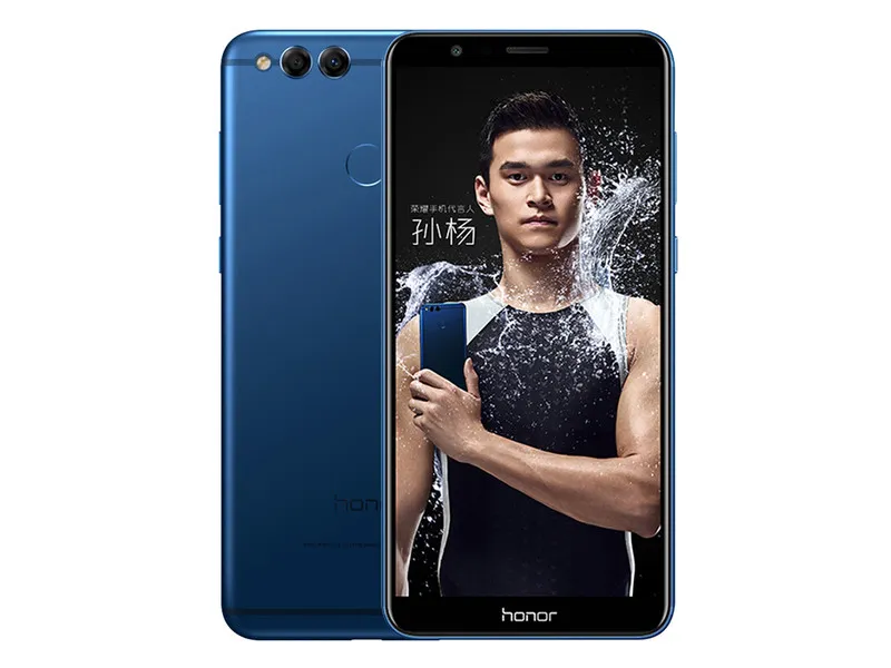 الأصلي Huawei Honor 7x 4G LTE الهاتف الخليوي 4GB RAM 32GB 64GB 128GB ROM Kirin 659 Octa Core Android 5.93 "16.0MP بصمات الأصابع الهاتف المحمول