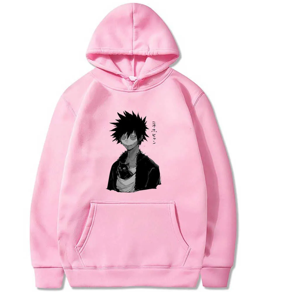 My Hero Academia Hoodies Fashion Anime Pullovers Tops Long Sleeves And Loose Y0803