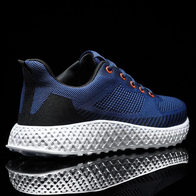 Fashion Sneakers Women Men Running Shoes Breathable Knitted Fabric Lace Up Athletic Trainers Size Eur 38-46 Code LX18-0507