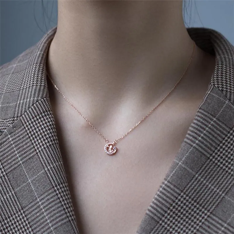 Sole Memory Stars Moon Prince Cute Handsome 925 Sterling Silver Clavicle Chain Female Necklace SNE556 Chains Sole Memory Stars Moon Prince Cute Handsome 925 Sterling Silver Clavicle Chain Female Necklace SNE556 Chains