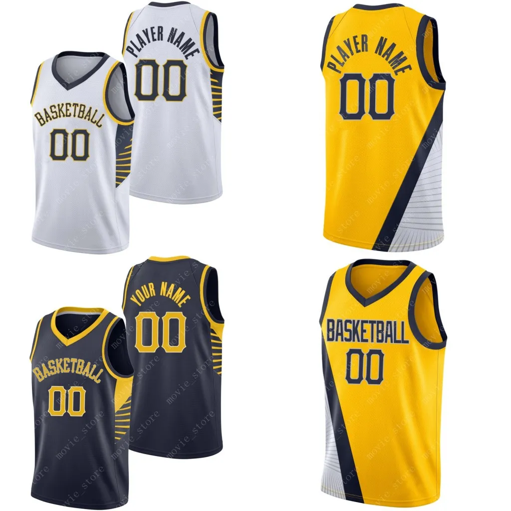 Maglie da basket personalizzate IND da uomo Crea le tue magliette sportive in jersey Nome della squadra personalizzato e numero cucito