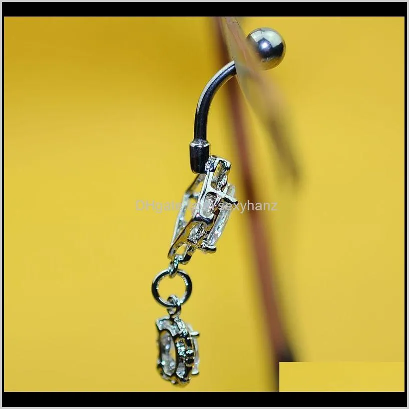 d0001 (1 color) belly style ring style belly button ring navel rings body piercing jewelry dangle accessories fashion charm 10pcs