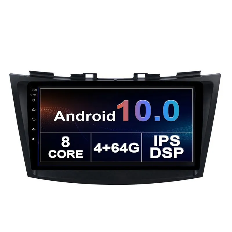 Android Car DVD Radio Multimedia Android10 Player dla Suzuki Swift 2010-2015 Nawigacja z WiFi Bluetooth Lustro Link Carplay