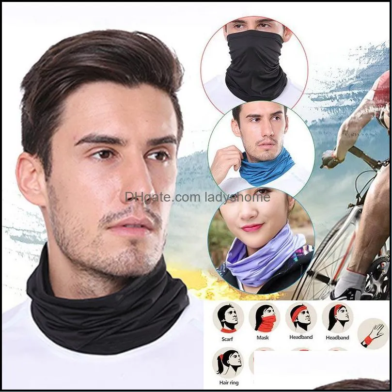 Outdoor Sports Cycling Protective Mask Party Decoration Neck Gaiter Biker`s Tube Bandana Scarf Magic Head Face HWF7859