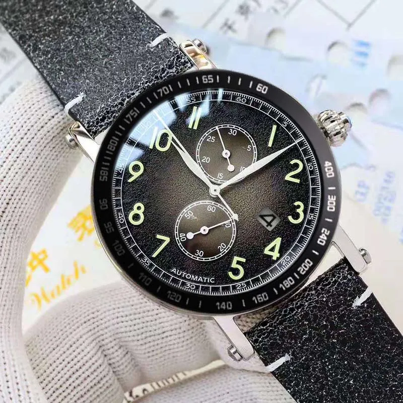 Unieke Kantelknop 44mm Heren Luxe Horloge Volledig Automatische