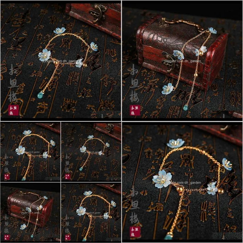 acacia house antique hanfu piece heat shrinkable cherry blossom bracelet lolita handmade