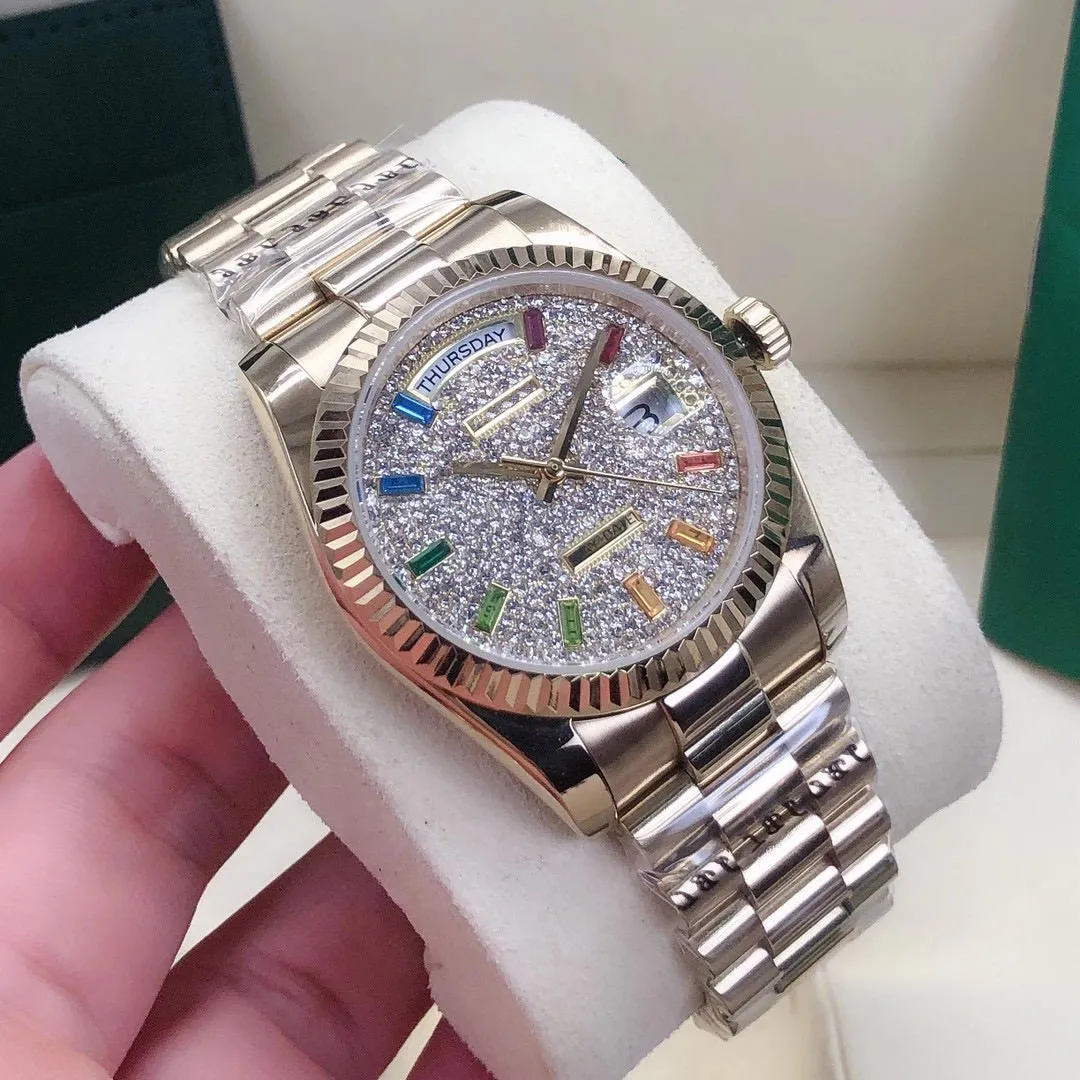 Rolex con sales diamanti colorati