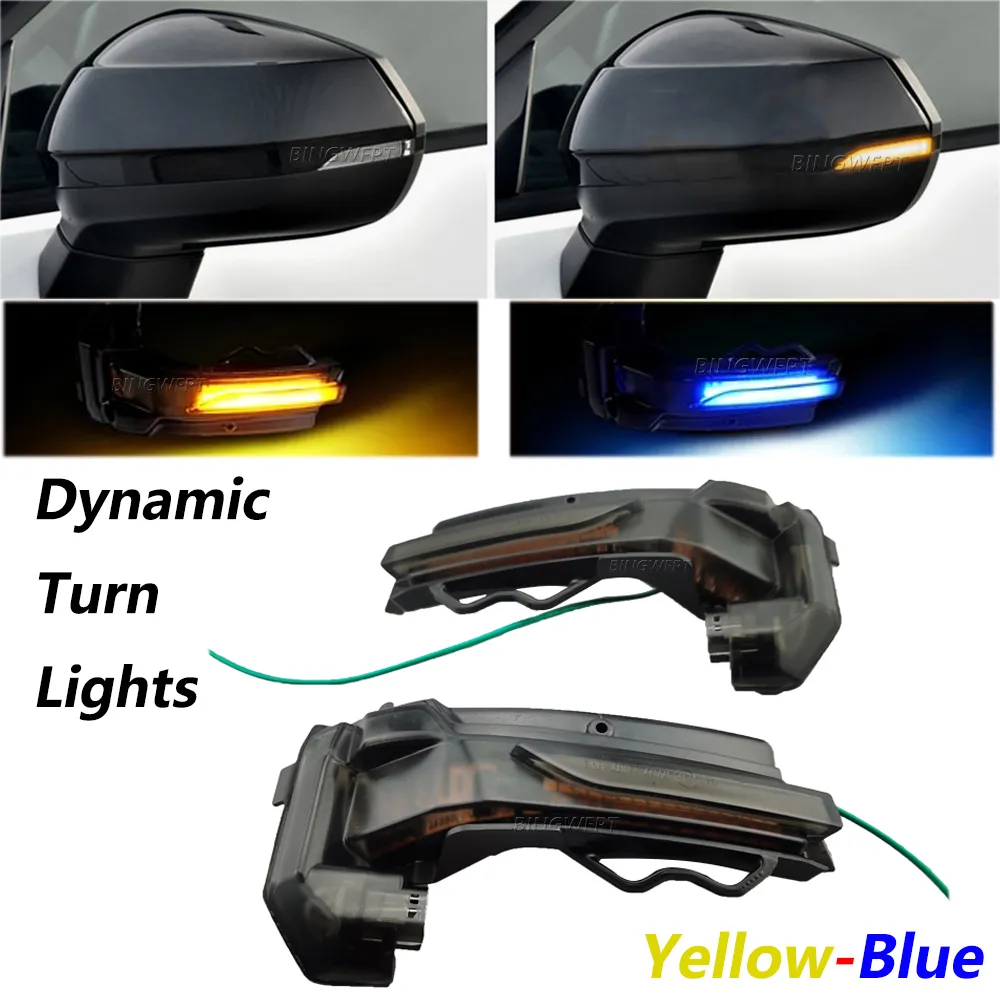 2 sztuk / partia dla Audi Q2 Q3 Q3 F3 Dynamic Dynamiczne LED Mrinker Turn Signal Light Widok z tyłu Wskaźnik Lusterka Repeater Lampa samochodowa