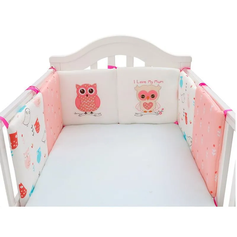 Conjuntos de roupa de cama 6 pçs/conjunto protetor de berço 30 cm * 30 cm protetor de cabeça trançado para cama de bebê na barreira macia protetora para berço nascido