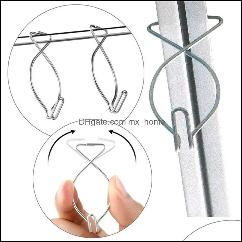 50pcs Home Office Drop Wedding Decoration Banner Suspended Hanger T-bar Sign Steel Christmas Ceiling Hook Grid Clip Party