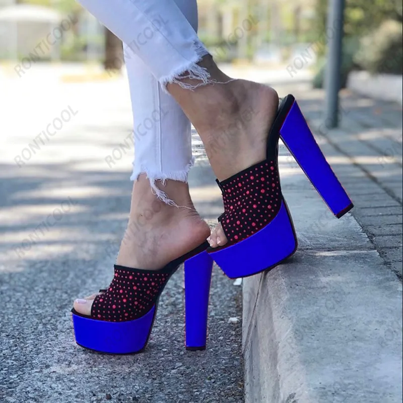 Sandali sexy cristalli di cristallo da donna sandali in 10 colori Pantofole fatte a mano scarpe da festa in punta