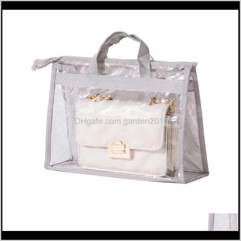 transparent dust protection storage bag wardrobe partition rack cabinets holder organizers bags