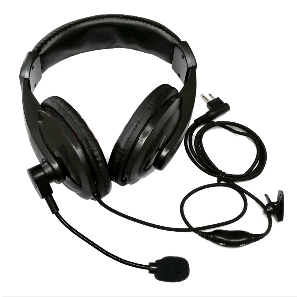 Över huvud headset / öronbommen W / Vox PTT MIC hörlurs hörlurar för Motorola Walkie Talkie Radio RDU-4100 RDU-4160D RDV-2080D RDV-5100