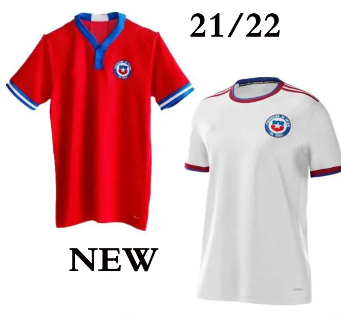 2021 MEDEL Chile home Red soccer jersey away White Mens Copa America ALEXIS VIDAL E.VARGAS camiseta de fútbol football shirt 2022