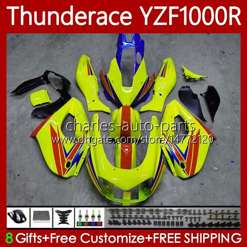 Corps OEM pour Yamaha YZF1000R Thunderace YZF 1000R 1000 R NOUVEAU Jaune 96-07 Bodywork 87NO.148 ZF-1000R 96 97 98 99 00 01 YZF1000-R 02 03 04 05 06 07 Kit de carénage 2007 1996