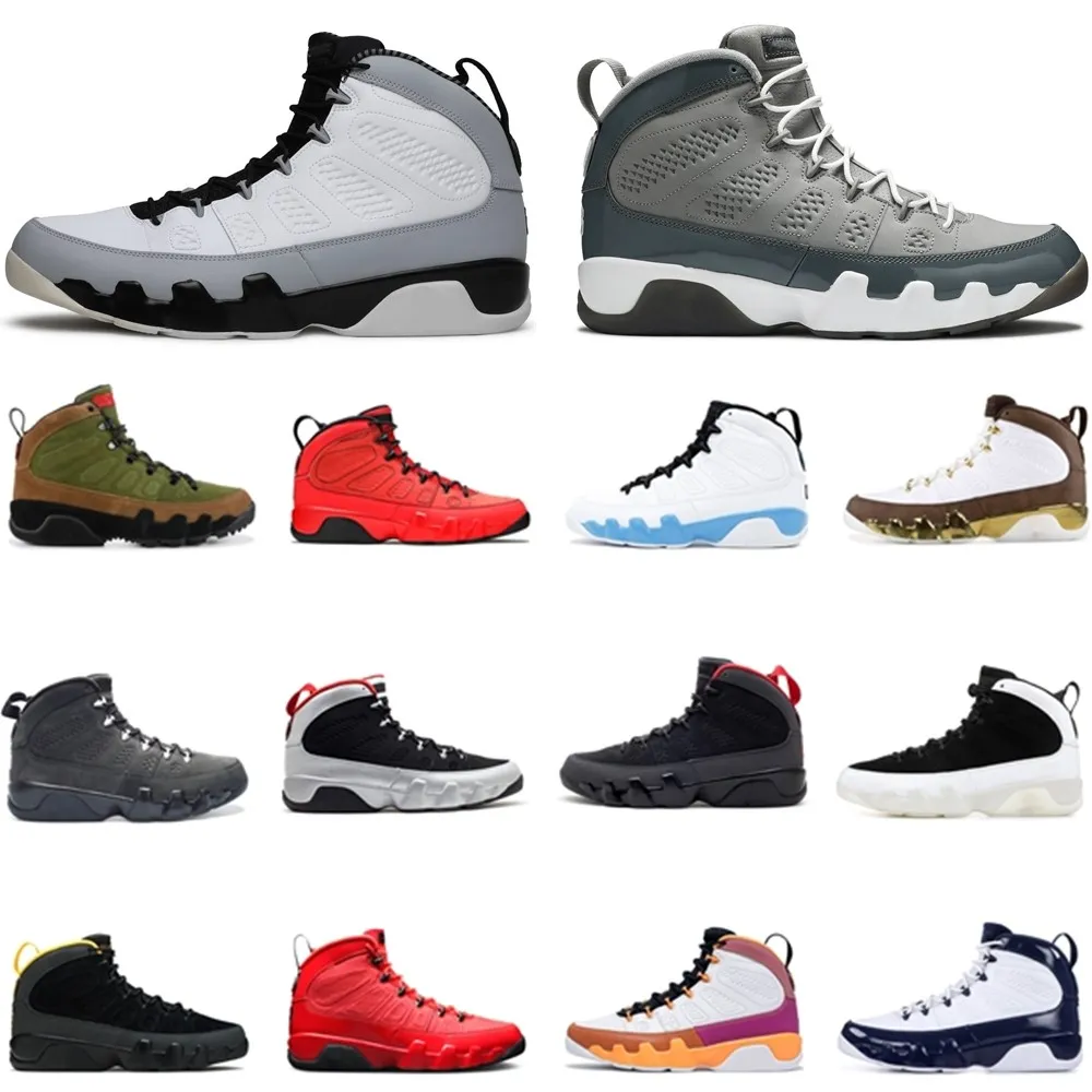 Olive Concord 9 Basketball Shoes Fire Red 9s Chile Red Particle Grey Johnny Kilroy Designer Sneakers University Gold Beef And Broccoli Classic
