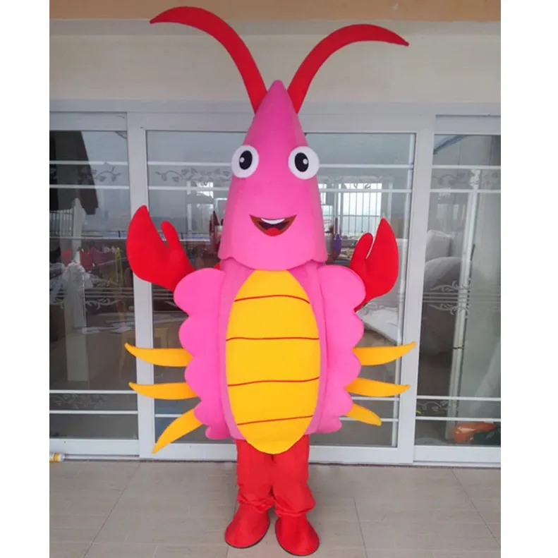 Halloween Lobster Mascot Costume High Quality Cartoon Plush Anime theme character Adult Size Christmas Carnival Birthday Party Outdoor Outfit