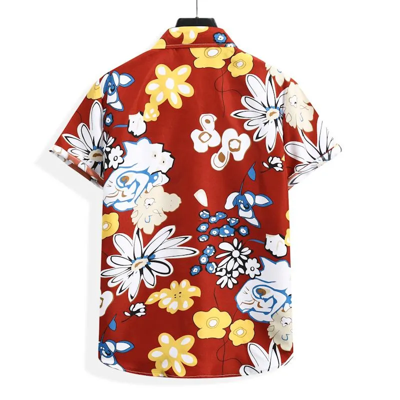 Best choice to buy gifts Men's Casual Shirts ST16 Foreign Trade Floral ...