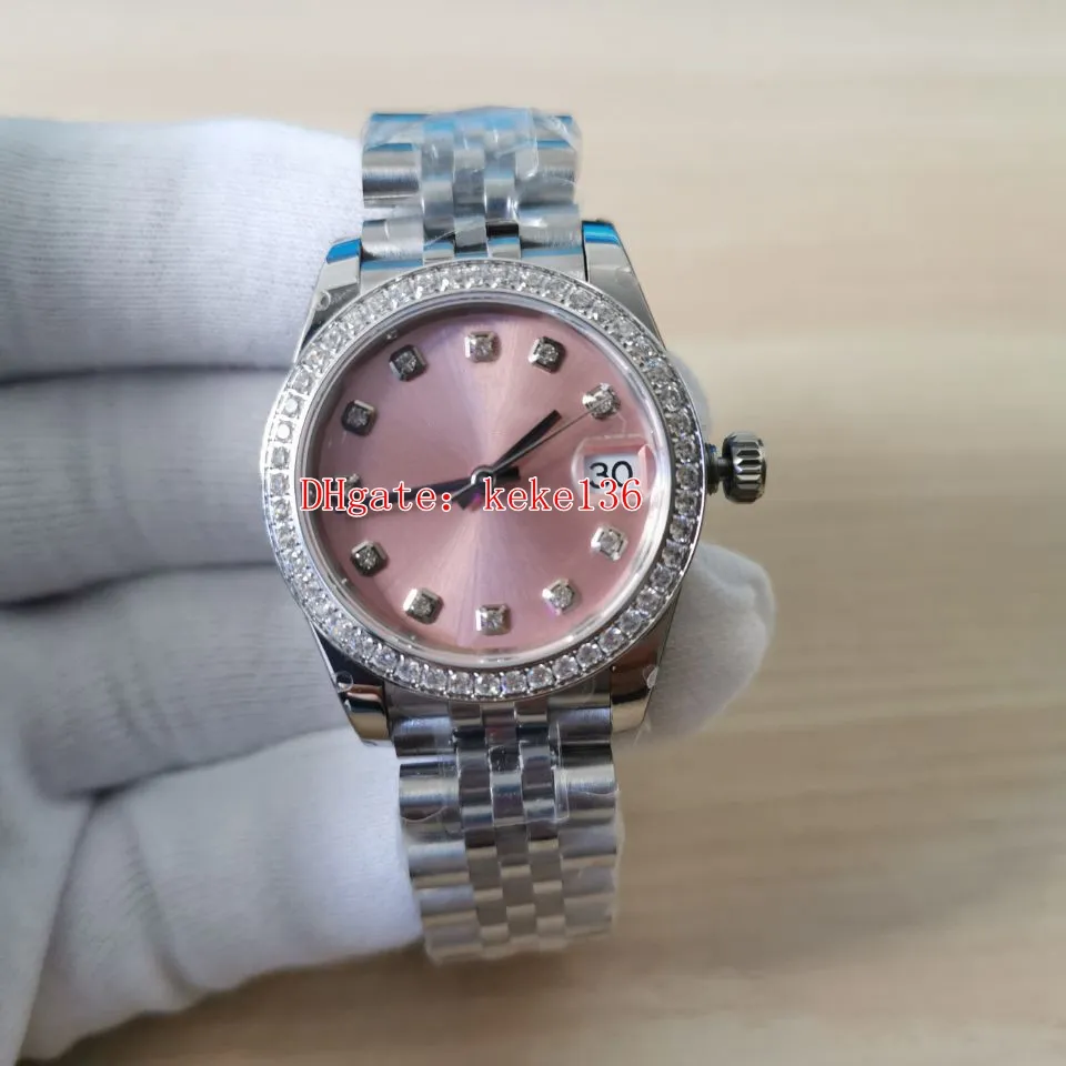 GM Watch Damieswatches 278384RBR 278384 31 mm różowy szafir ze stali nierdzewnej 904L Diamond ETA 3235 Ruch Jubilee Automatyczne mechaniczne zegarki MRS kobiet