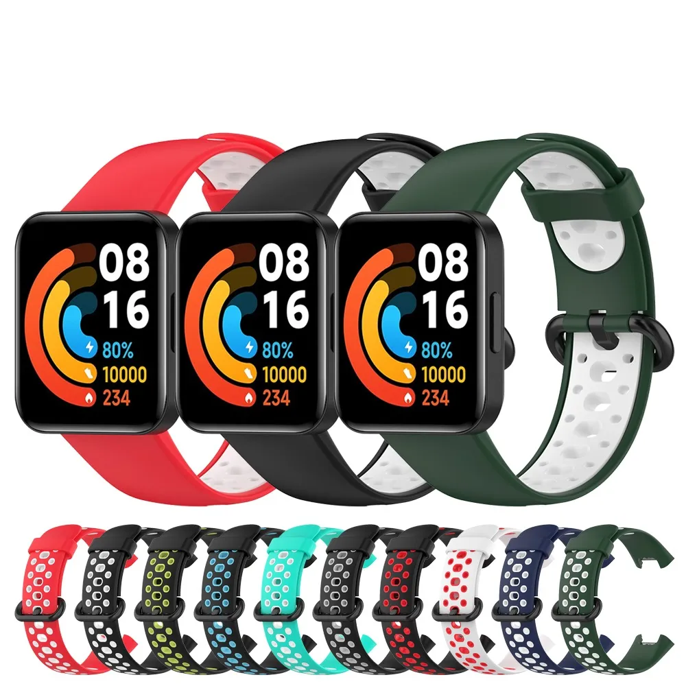 Correa De Silicona Para Reloj Xiaomi Redmi Watch 2 Lite, Pulsera  Inteligente Mi Watch2 Lite, Correa De Muñeca Suave Y Duradera De Doble  Color De 1,27 €