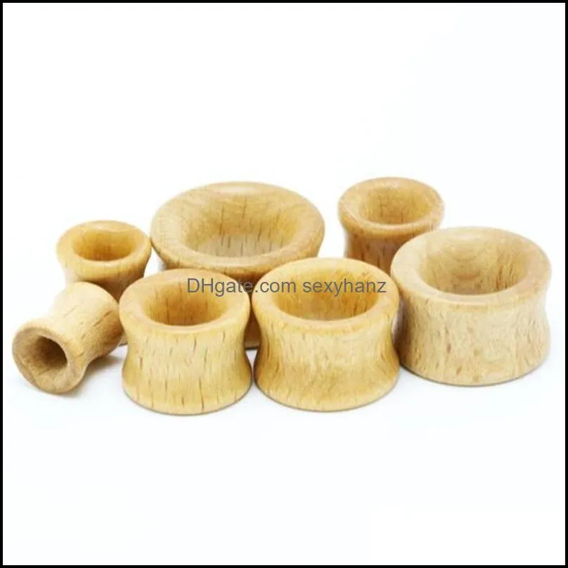 Other 8-20MM Wood Ear Plugs Flesh Tunnels Gauges Kit Expanders Solid Hollow Anti-allergic Stretcher Body Piercing Jewelry Women