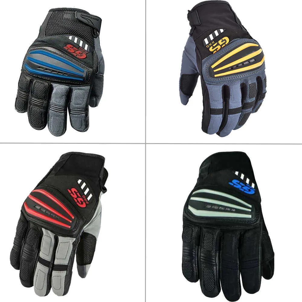 오토바이 Motorrad 랠리 GS 장갑 BMW Motocross Leather Glove 오토바이 승마 H1022