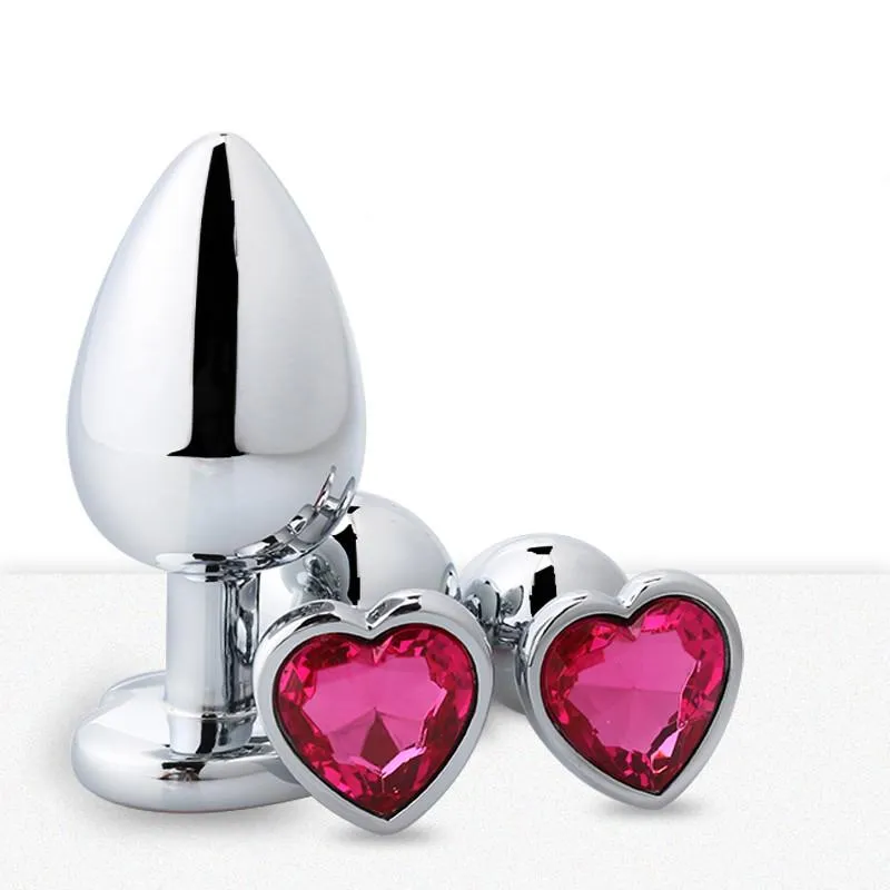 Anal Toys Heart-shaped Metal For Women Adult Sex Products Men BuPlug Stainles Steel Plug Vibrator DildoToys