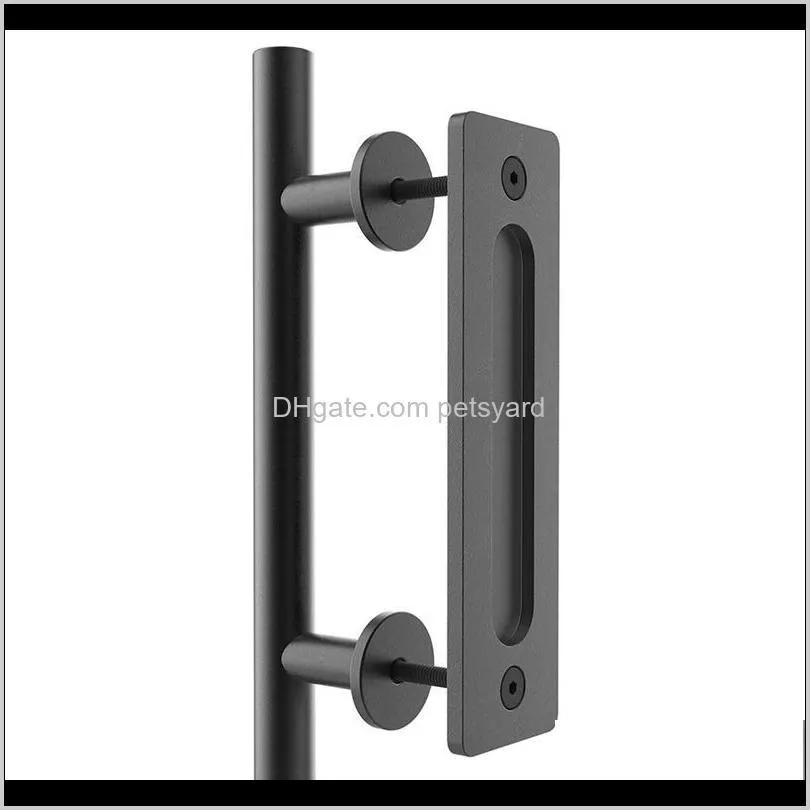 sliding barn door handle pull and flush hardware set for gates garages sheds rustic style handles & pulls