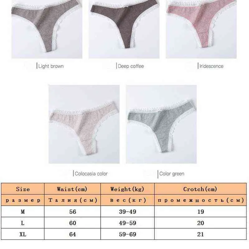NXY SEXY SET3 PCS / SET Women Panties G-String Underkläder Mode Thong Sexig Bomull Ladies G-String Soft Underkläder Solid Low Rise Panty 1127