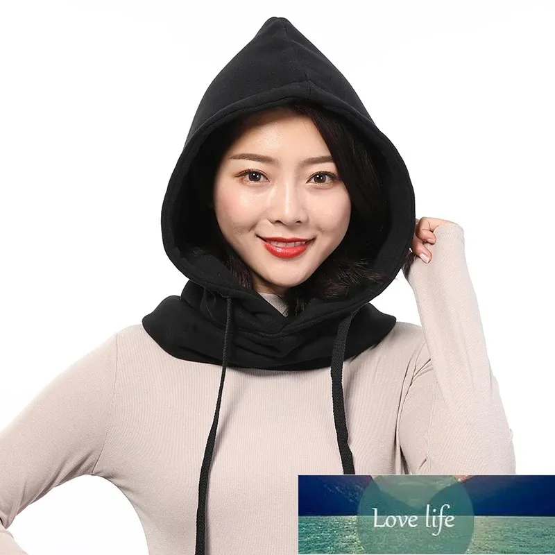 冬の綿の帽子女性暖かい太い耳の首保護帽子女性2層フード付き襟の取り外し可能な巾着キャップ工場価格専門のデザイン品質最新のスタイル