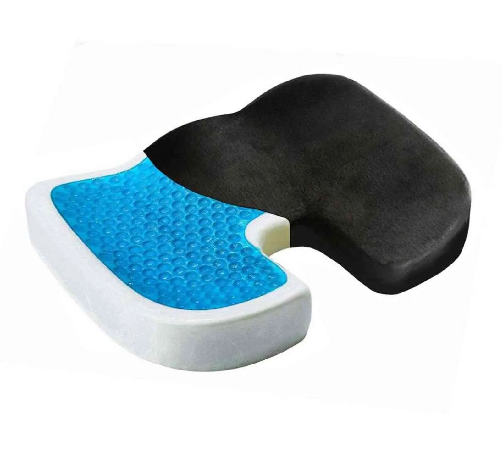 Comfort Gel Sponse Kussengeheugen Foam Seat Anti-Haemorroids U-vormige voor Kantoorstoel Auto 211110