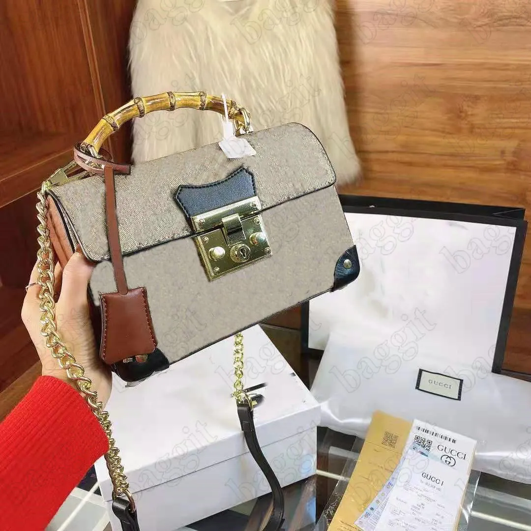 Gucci padlock small bamboo shoulder bag cheap