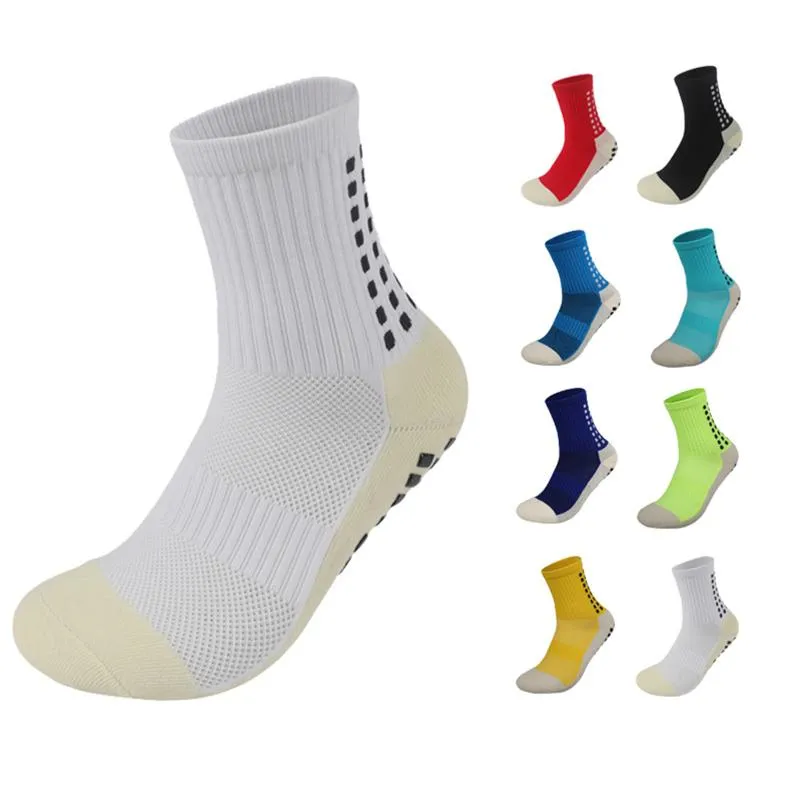 Herrstrumpor non slip compression sport fotboll andas atletisk basket sportgrepp cykel män som kör sock249q