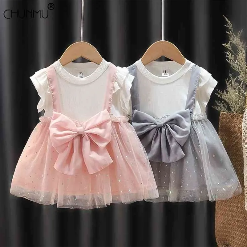 Baby Girls Born Dress na 1 rok Urodziny Haftowane Tutu Niemowlę Toddler Kwiat ES 0-4 lat Odzież 210508