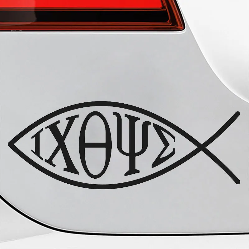 IXOYE Fish Car Sticker Tuning Window Funny Decals Stylish Auto