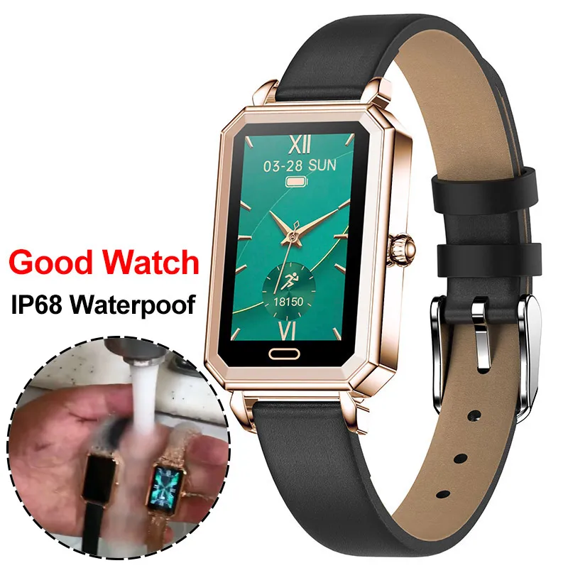 IP68 Impermeabile Smart Guarda Donne Femminile Periodo Femminile In arrivo Chiamata Messaggio Sleep Car Heart Rate Sport Orologio da polso da polso Tracker per Android IOS Smartwatch Braccialetto