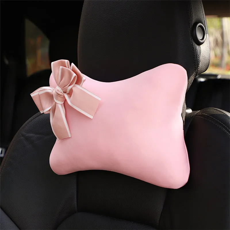 Niedliche Schleife, Universal Kopfstütze, Nackenkissen, Auto  Sicherheitsgurtbezug, Schulterpolster, Autozubehör, Innenausstattung Für  Frauen, Rosa Von 23,48 €