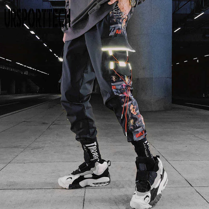 URSPORTTECH Mens Multi Pocket Jogger Pants High Quality Harem Sequin  Trousers For Streetwear, Casual Wear, Cargo Pants, And Hip Hop Style 210528  From Lu02, $25.92