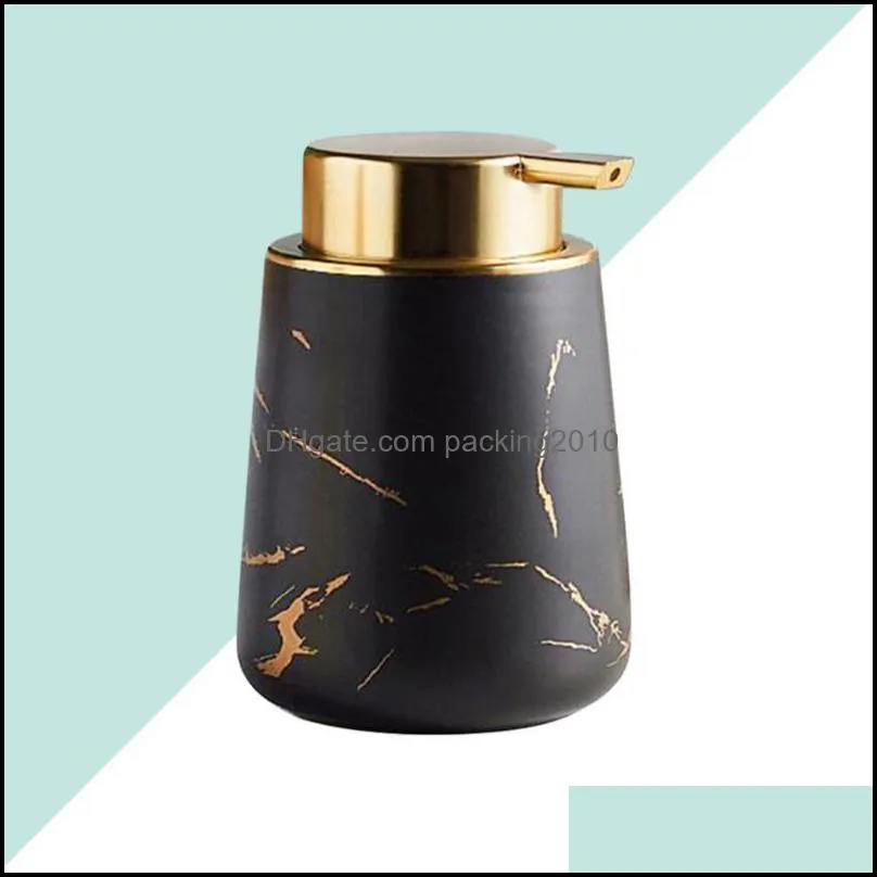 Ceramic Emulsion Bottle Delicate Empty Pump For Salon Home Liquid Soap Dispenser