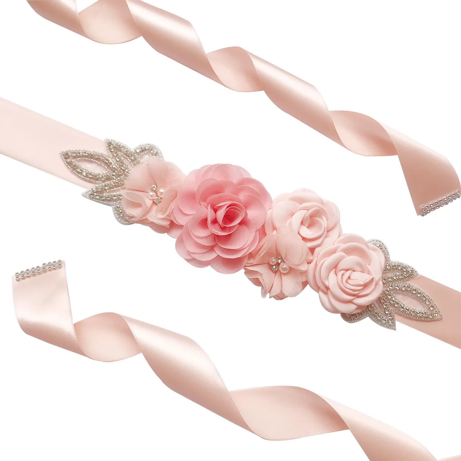 Blossom Wedding Belt Bridal belt sash / Floral bridal belt / Embroidered bridal  main image 2