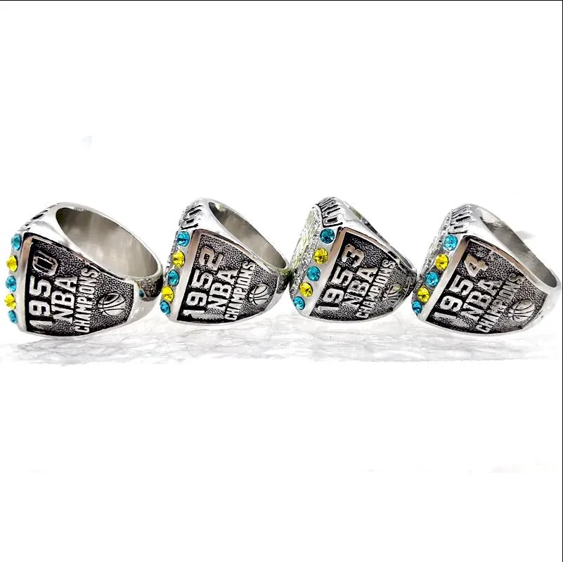 Minneapolis Lakers BAA Basketball Heren Diamond Alloy Champion Ring173F