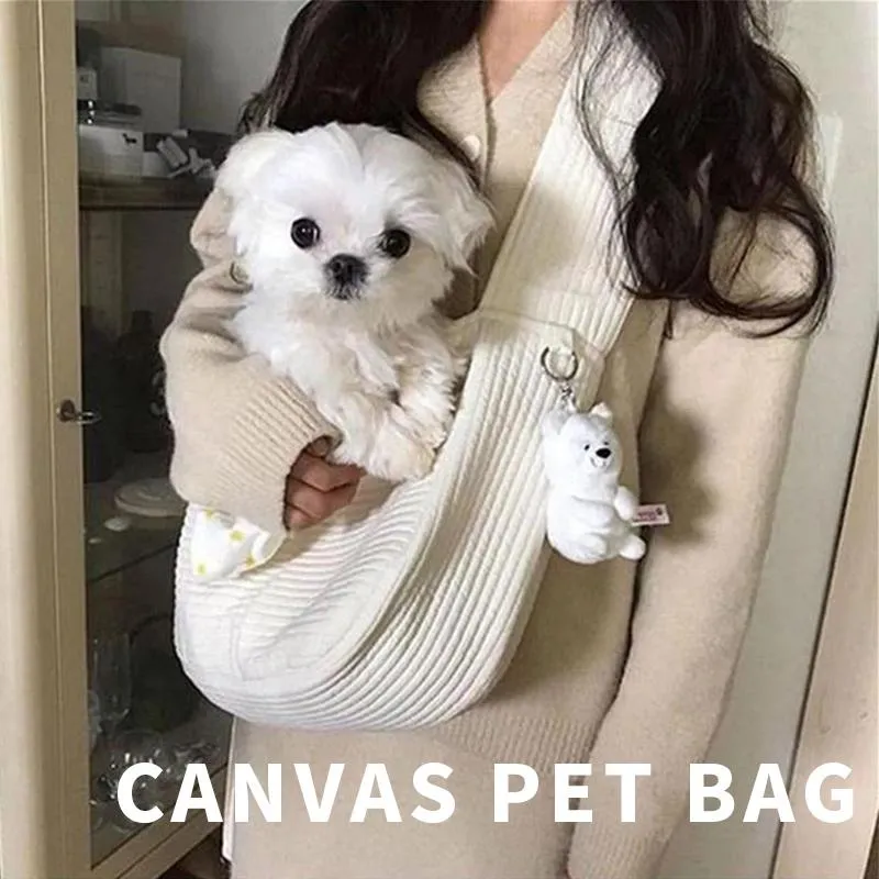 Собака Автомобильное сиденье Чехлы Handmade Pet Sling Сумка Холст Плечо Открытый Путешественник Щенок Котенка Котенок Сумка Удобная Тот