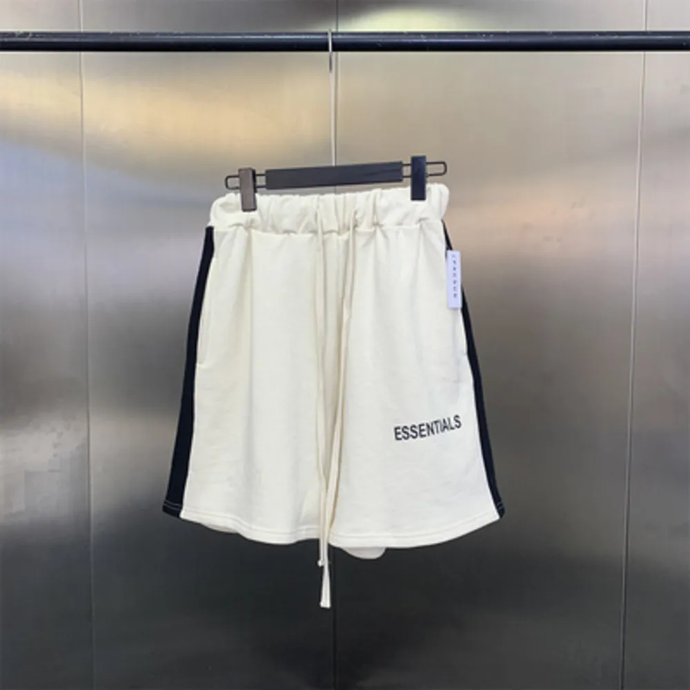 2021 nuovi pantaloncini da uomo di marca di design di alta qualità riflettenti lettera high street hip hop pantaloncini sportivi pantaloncini con cappuccio sciolti X0628