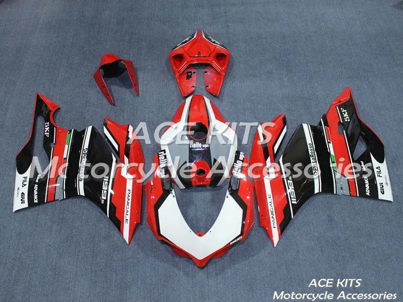 Ace Zestawy 100% ABS Fairing Motorcycle Wishing dla Ducati 899 1199 2012 2013 2014 uszy różnorodne kolor nr 1864