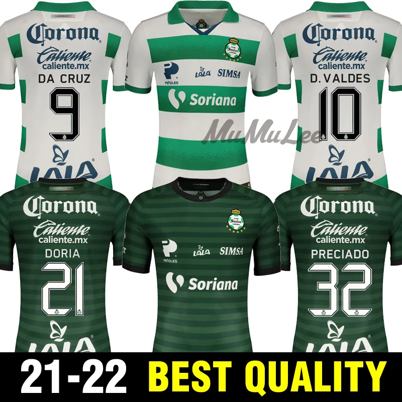 2021 2022 Santos Laguna Soccer Jersey 21 22 DA CRUZ ORRANTIA D.VALDES