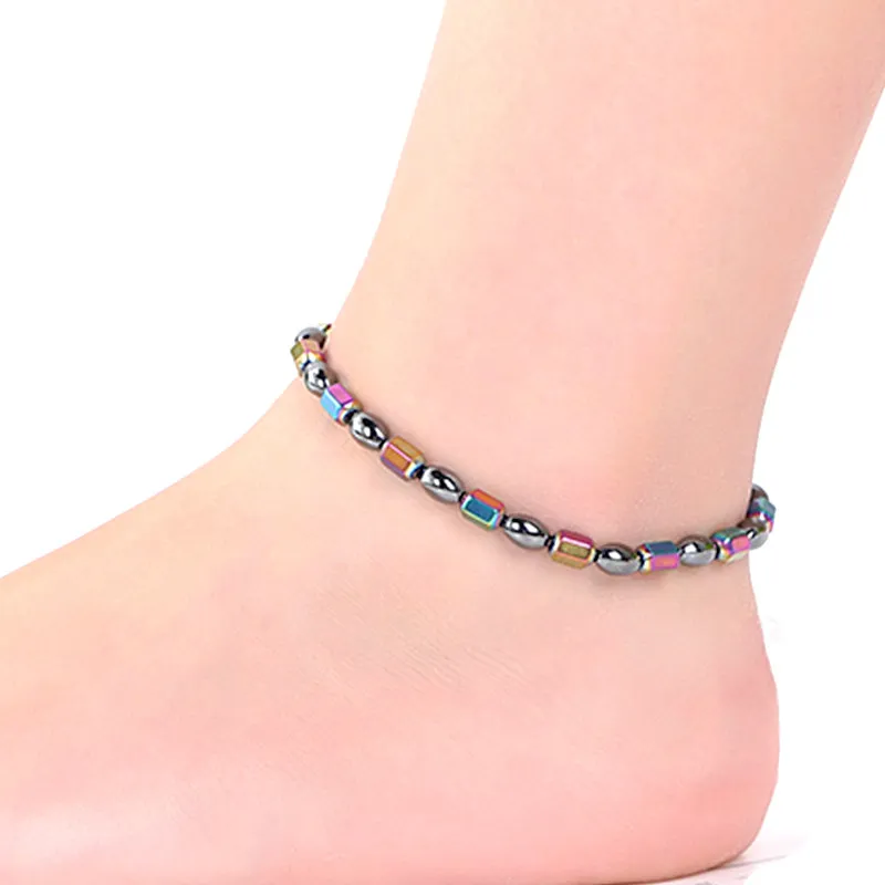 DIY Colorido Bola de Pérola Frisada Bonitos Anklets Elásticos Para As Mulheres Menina Cura Decoração Do Partido Decoração Fashion Beach Jóias