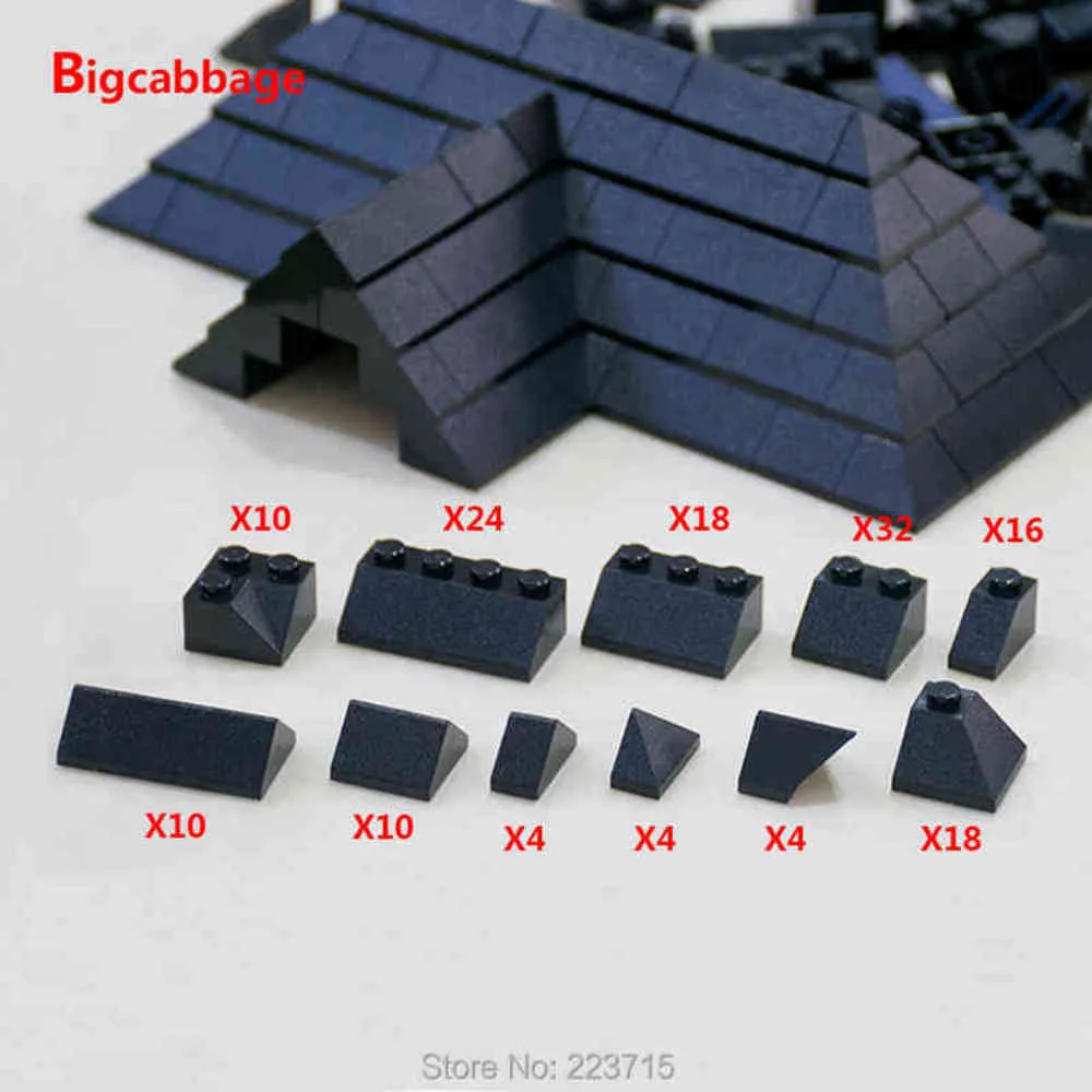 *Roof Tiles pack* brick pack DIY enlighten block brick set No. 6119 Compatible With Other Assembles Particles Q0624
